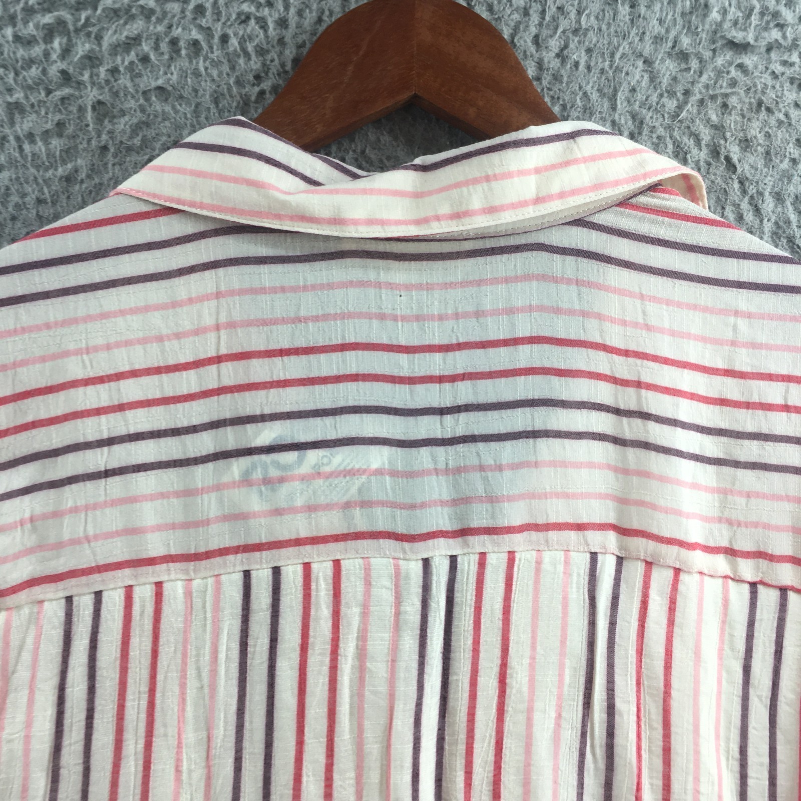 Indigo Rose Shirt Dress Womens 2X Multicolor Striped Short Sleeve Collared NEW