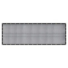 [] 60-70% 12 FT X 24 FT Mesh Tarp/Shade Cloth 9-Needle Knitted Heavy Duty Bla...