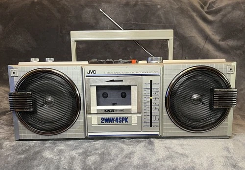 Vintage JVC RC-670JW AM/FM Cassette Radio Stereo Recorder Boom Box Retro WORKS!