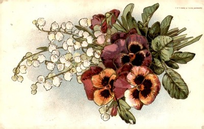 vintage, 1910, Sheberta mets, gratitude, well-being, Mrs. J.J. Postcard