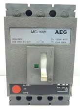 AEG MCL168H 3 POLE 160 AMPS CIRCUIT BREAKER 100KA 415V 25KA 690V