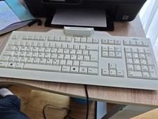 Fujitsu KB100 SCR Tastatur USB Weiß Smartcard-Terminal  Gebraucht
