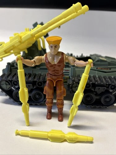 New Listing1993 GI Joe Street Fighter II Sonic Boom Tank Guile Figure ARAH