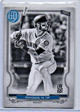 2020 Topps Gypsy Queen Black And White Mitch Haniger  /50 Seattle Mariners #64