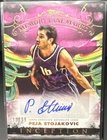 Topps Inception 2024-25 Memory Lane Marks Peja Stojakovic Pink /99 Auto