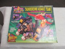 MIGHTY MORPHIN POWER RANGERS VINTAGE THUNDERZORD ASSAULT TEAM BOX 99 COMPLETE