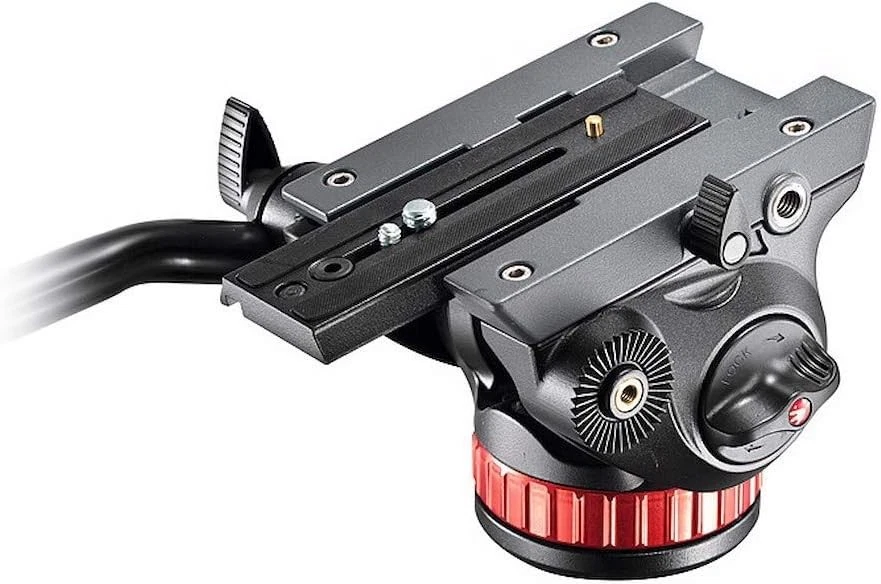 Manfrotto 2WAY Kopf Pro Flüssigkeit Video Flach Basis Aluminium MVH502AH - Bild 4 von 4