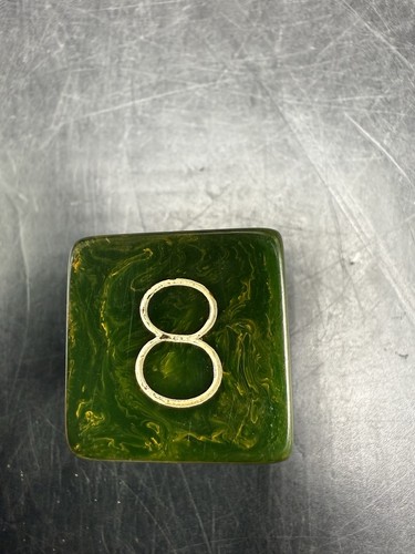 "Cubo duplicador de baquelita verde Catalin Backgammon de colección 1""" - Imagen 23 de 23