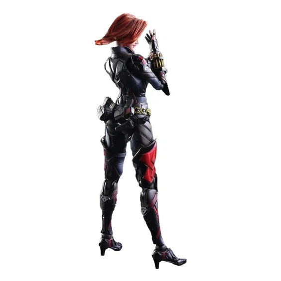 Figura de acción Play Arts KAI Marvel Black Widow 27 cm coleccionable PVC Japón Foto 3 de 4