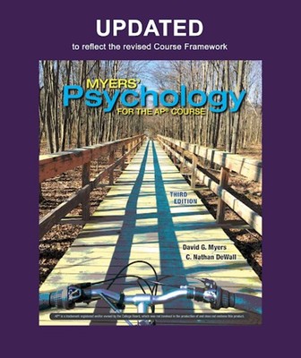 Updated Myers' Psychology for the AP  Course - hardcover Myers, David|DeWal...