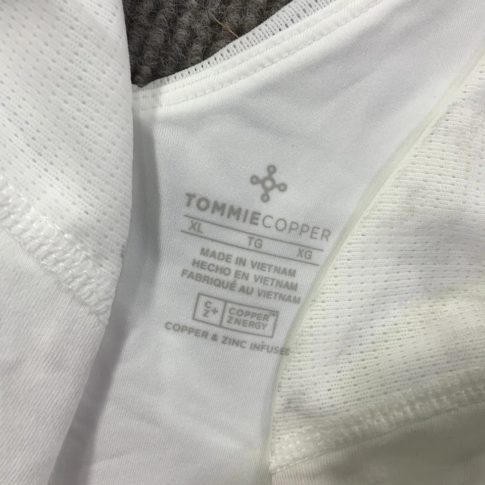 Sujetador deportivo Tommie Copper XL blanco soporte para hombros ropa deportiva cobre Znergy gimnasio Foto 4 de 4