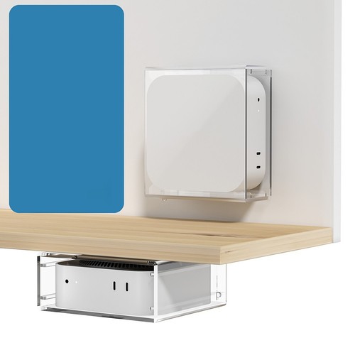 Space Saving Holder for Mac Mini M4M4Pro Crafted from Acrylic Material - Afbeelding 2 van 12