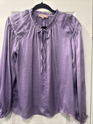 Philosophy Purple Women s Size XS Long Sleeve Blouse