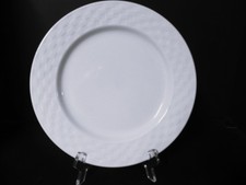 Culinary Collection Basketweave White Dinner Plate(s) 10 1/2"