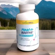 LivingWell Nutraceuticals Heal-N-Soothe Systemic- Enzyme Formula 90 CAPS 01/2028