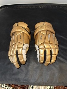 nike vapor hockey ice gloves Gold Size 13”