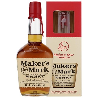 Maker's Mark Geschenkset Kentucky Straight Bourbon Whisky 45% Vol. 700ml