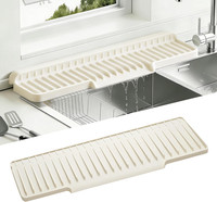 Silikon Wasserhahn Matte, Klappbare Wasserhahn Abtropfmatte Spritzschutz FüR KüC