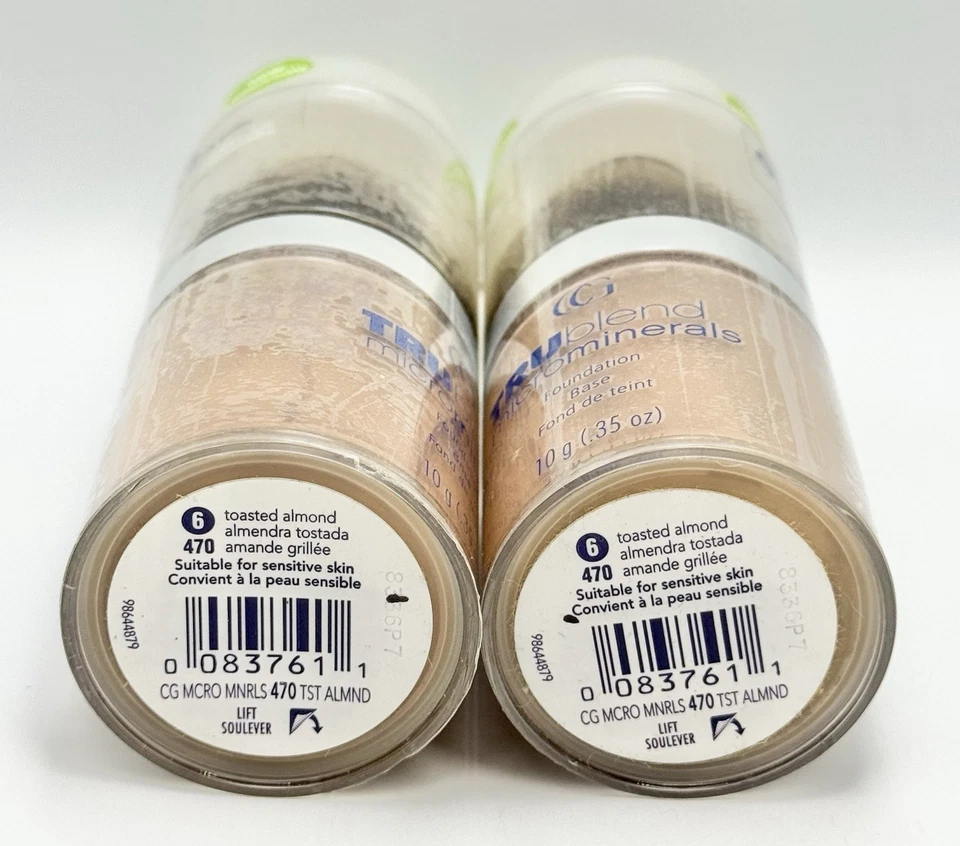 CoverGirl TruBlend Microminerals Foundation 470 TOASTED ALMOND .35 oz. (2 Pack) - Image 3 of 3
