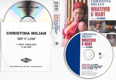2 x CHRISTINA MILIAN - dip it low + whatever u want  - [Maxi-CD] - 4 tracks
