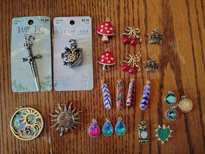Charm Lot 22 Pieces Never Used Hobby Lobby Jewelry Making Crafts