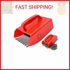 1/2/4 Pack Berry Picker, Berry Pickers and Rakes with Metallic Comb and Ergonomi