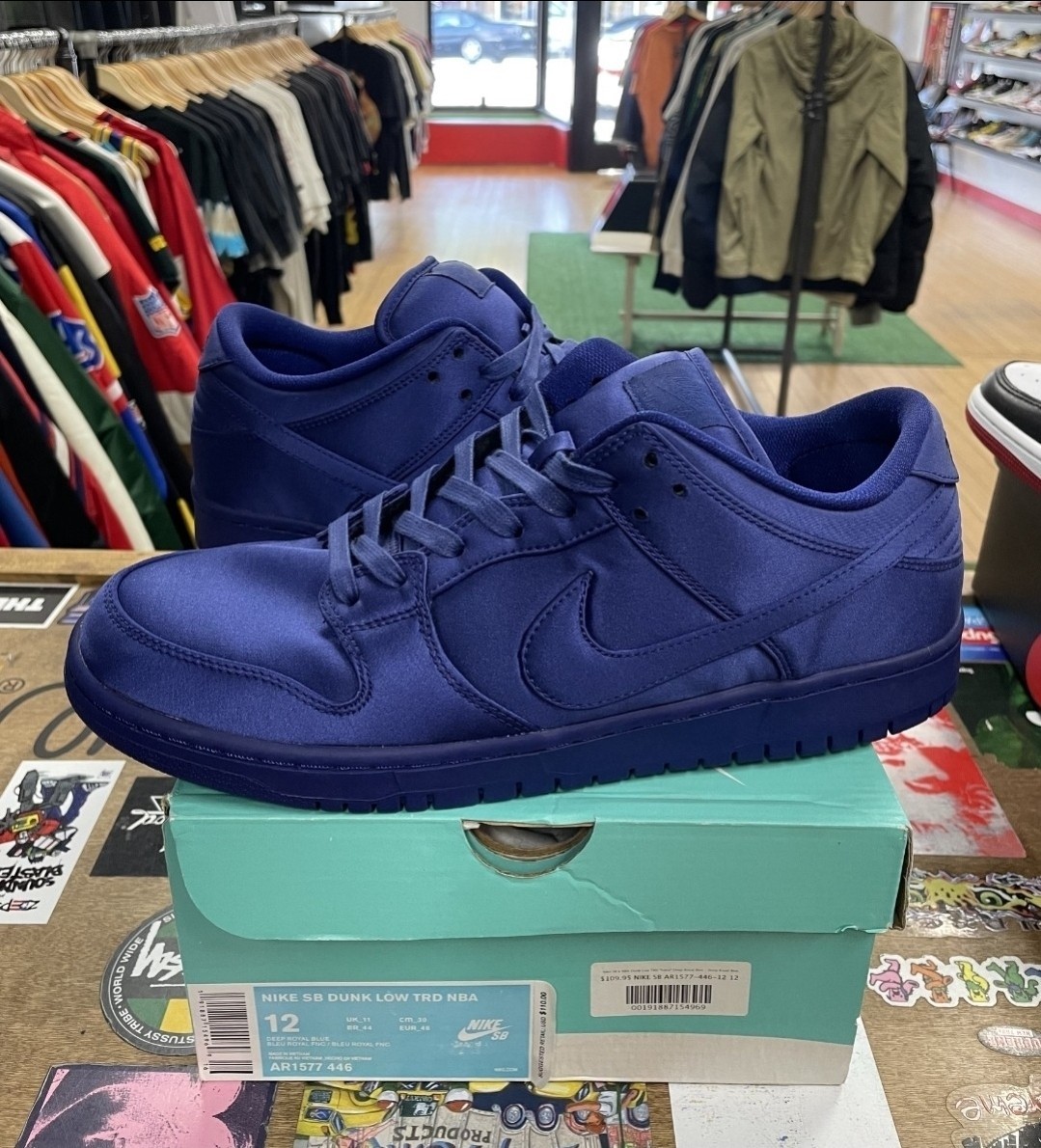 靴 kny27204#149 SB Dunk Low Deep  Blue Men's Brand New NIKE SB DUNK LOW 'DEEP ROYAL BLUE' HF3704