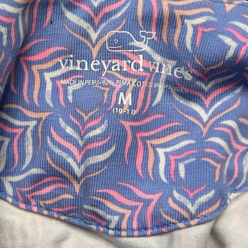 Vineyard Vines Pink Blue Geometric Print Stretch Dress Girls Size Medium 10-12 - Picture 6 of 6