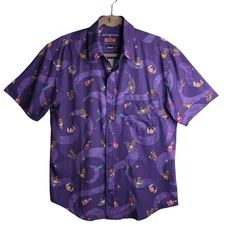 RSVLTS szM Big Lebowski Purple longhair Nerd party Fun Kunuflex Men's shirt Rare