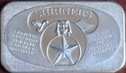 1973 USSC Shriners 1 oz .999 Fine Silver Art Bar