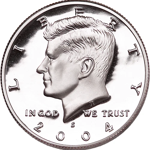 2004 -S Kennedy half dollar Gem DCAM Proof 90% Silver