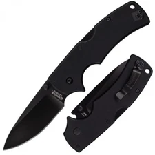 Cold Steel Tactical Black American Lawman Plain Edge S35VN Folding Knife 58B