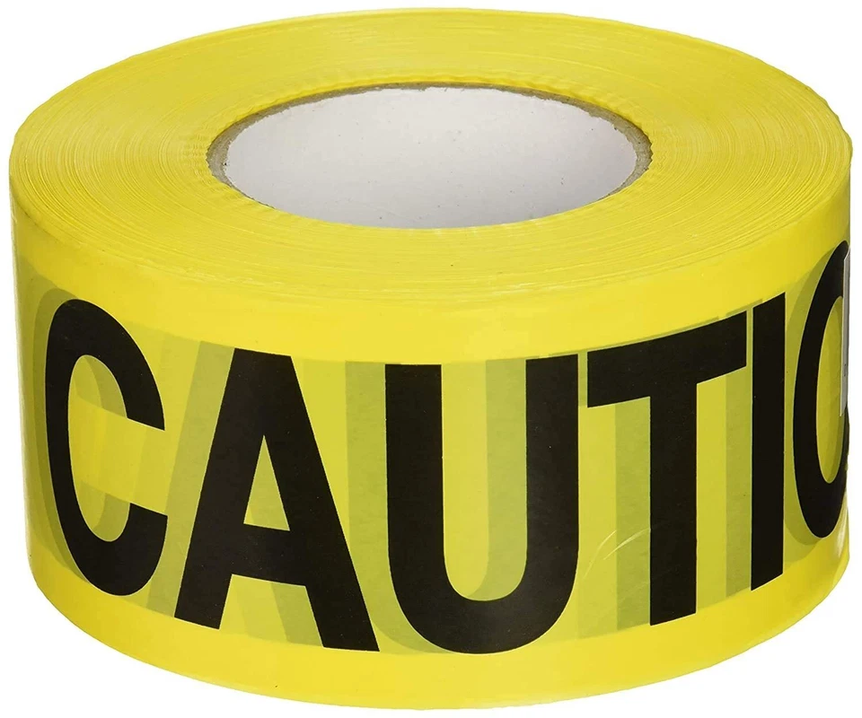 Caution Tape 3"x1000' Pack of 12 Rolls as Seen on Amazon Danger Tape Barricade - Image 2 of 4