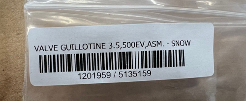 POLARIS OEM/NOS SNOWMOBILE - 1201959 / 5135159 -VALVE GUILLOTINE 3.5,500EV,ASM. - Picture 2 of 2