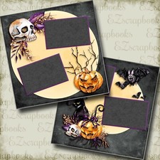 Creatures of Halloween - 2 Premade Scrapbook Pages - EZ Layout 5002