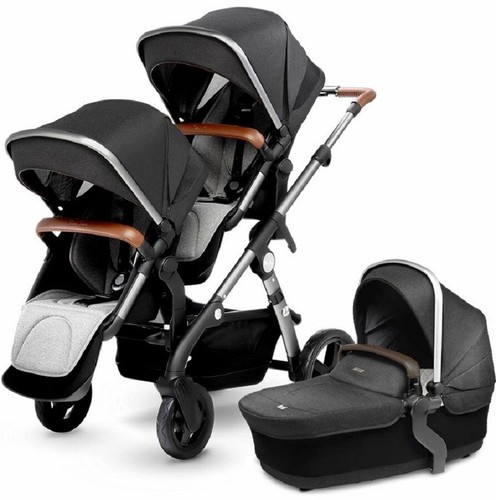 wave double pram