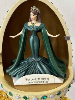 BARBIE Empress of Emeralds Resin Egg 2000 Avon Exclusive