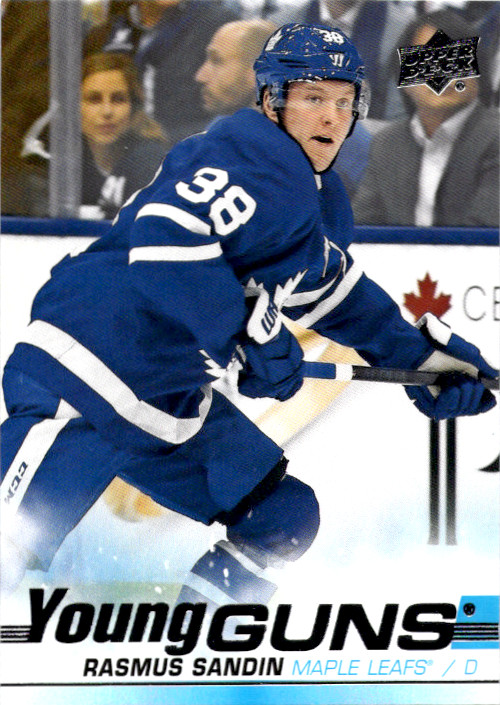 2019-20 Upper Deck Series 1  - Young Guns Rasmus Sandin #222 (RC)