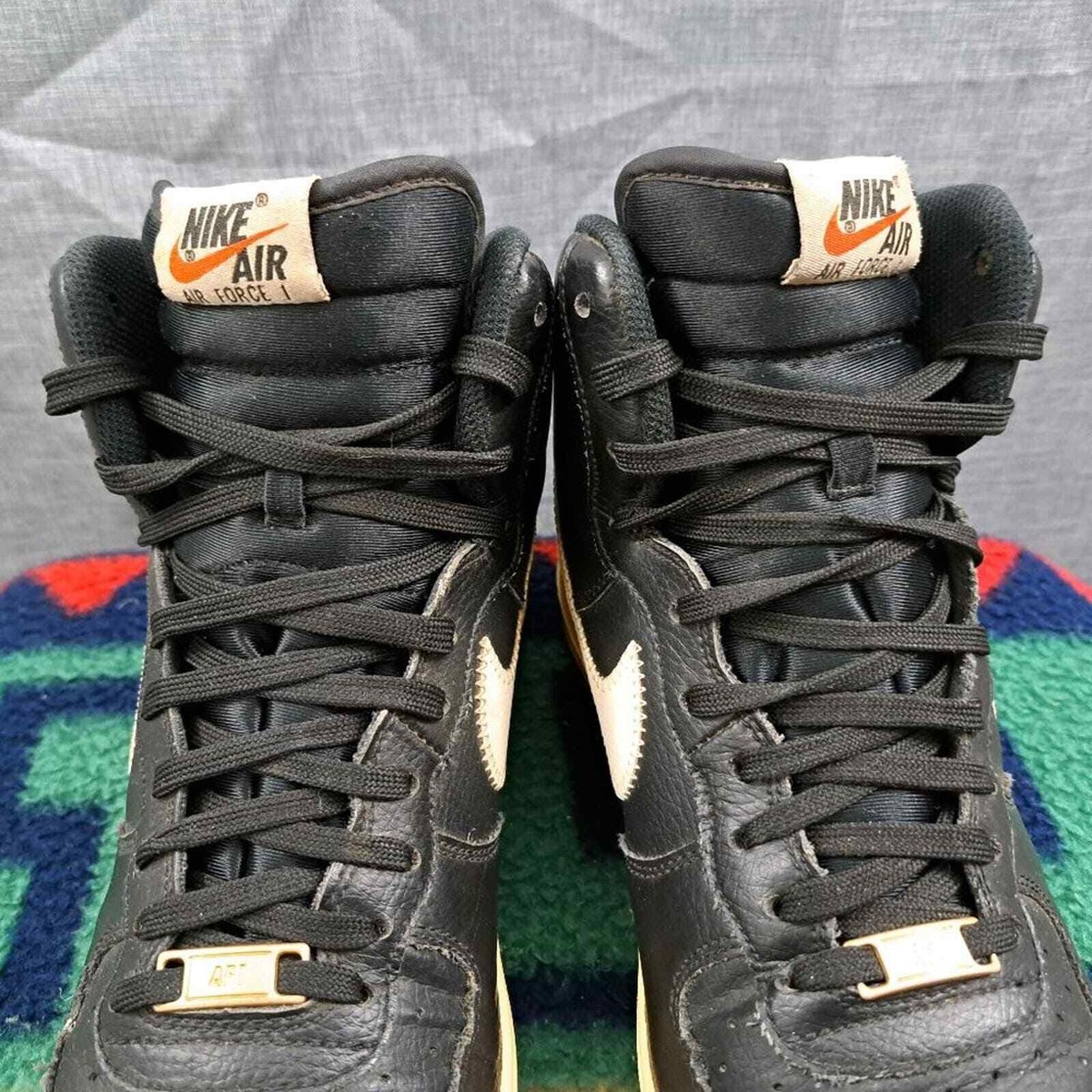 %Nike Air Force 1 High Mens Size 10 Black Basketball Shoes Sneakers 315121 A9 Nike Mens Air Force 1 High 07 Basketball Shoes Black/Black  main image 3