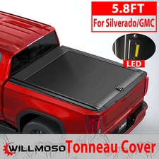 5.8Ft Retractable Truck Tonneau bed Cover For Silverado 2014-2025/GMC Sierra1500