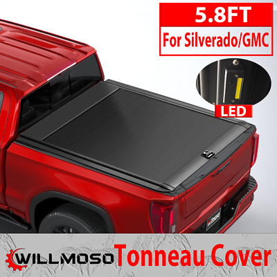 #ad 5.8Ft Retractable Truck Tonneau bed Cover For Silverado 2014 2025 GMC Sierra1500 $439.56