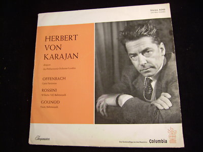 Herbert von Karajan Offenbach Rossini Gounod LP
