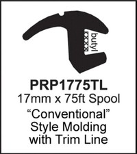Precision Universal Glass Molding-17x75conventional Style Molding With Trim Line