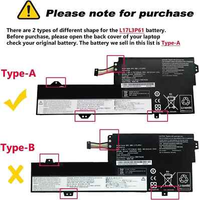L17L3P61 L17M3P61 L17C3P61 Battery for Yoga 720-12IKB 520-12 320S-13IKB 36Wh US