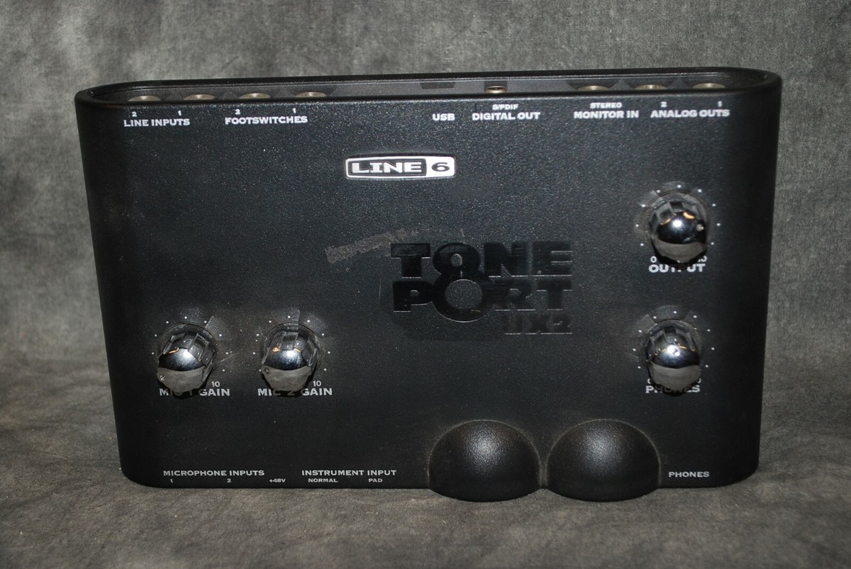 Line 6 TonePort UX2 Used USB Interface 6x2 Guitar Microphone Vocal