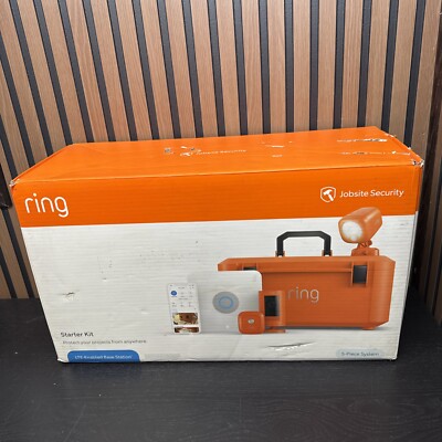 Ring Jobsite Security 5-Piece Starter Kit-Orange New