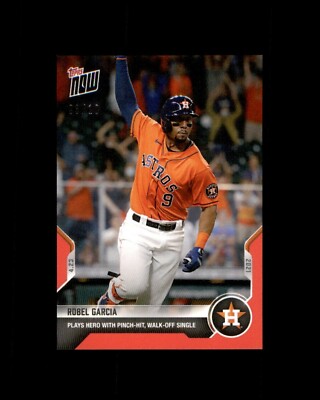 2021 Topps Now Red Parallel #121 Robel Garcia Astros 3/10