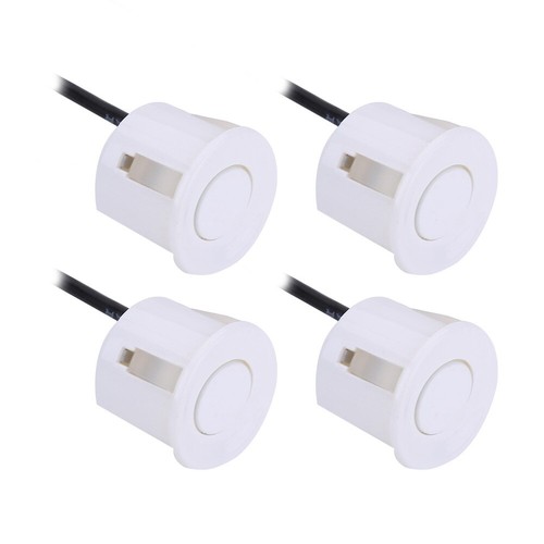 (White) Parking Sensor 4Pcs/Set Car Parking Reversing Aid Sensors ...
