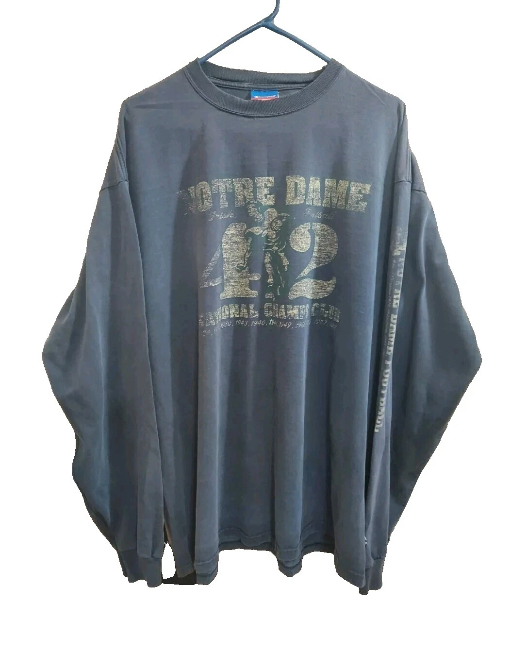 Champion Camisetas Vintage de mangas largas para hombres