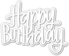 Happy Birthday Metal Cutting Dies, Scrapbooking DIY Photo Album Paper Craft D...